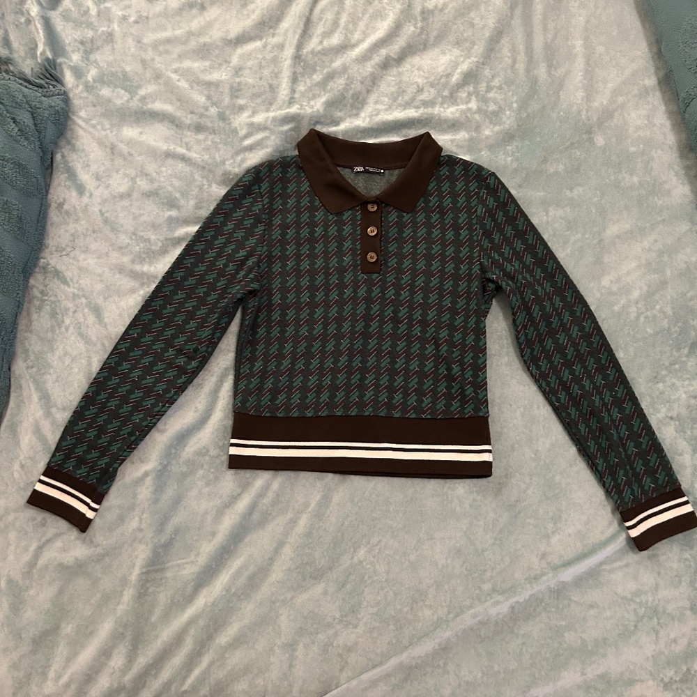 Cute Zara Long Sleeved Crop Top!!! - Picture 2 of 7